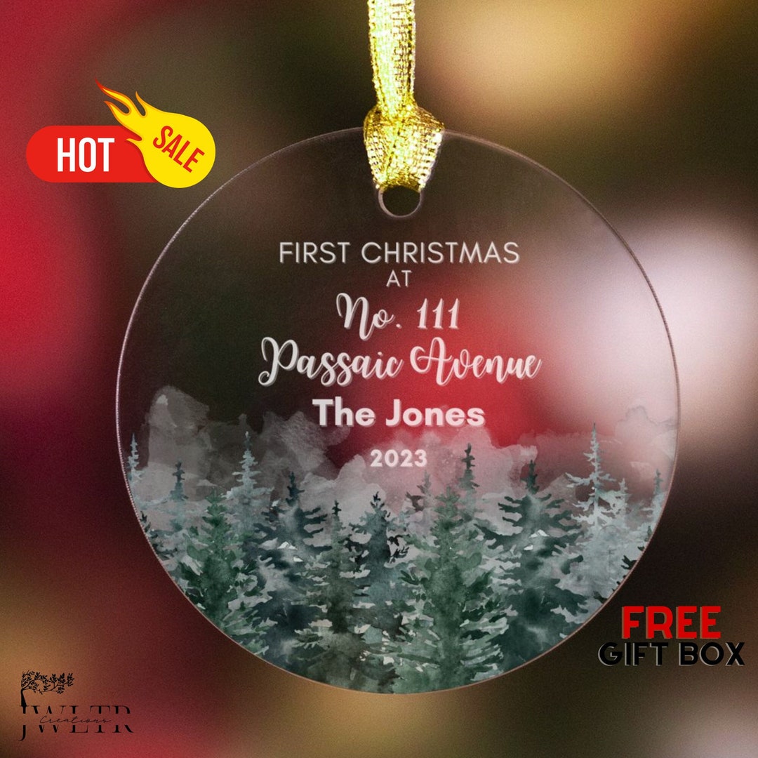 First Christmas New Home Ornament Personalised Ornament Etsy