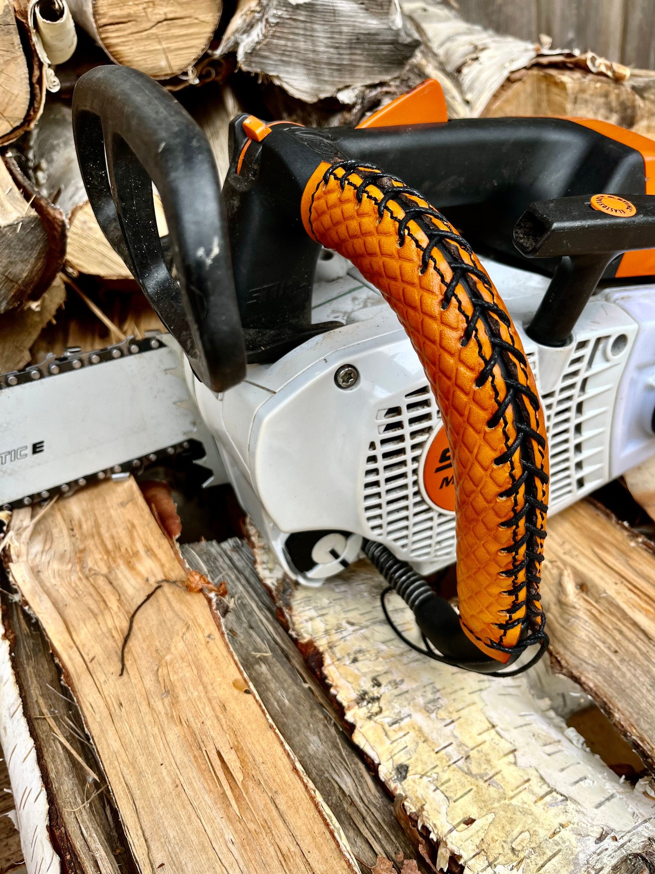 Lederbezüge für Kettensäge Stihl MS201 - .de