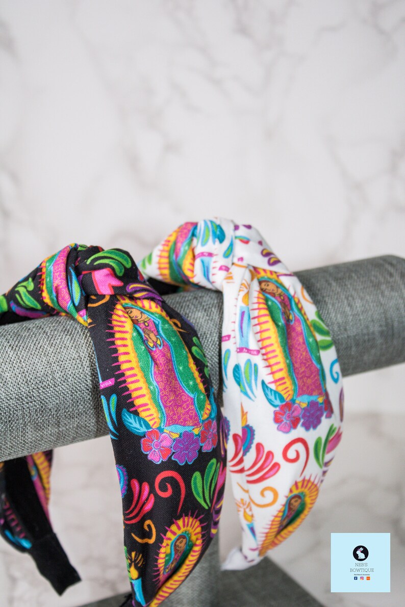 Virgen De Guadalupe Headband Virgin Guadalupe Headband Top Etsy