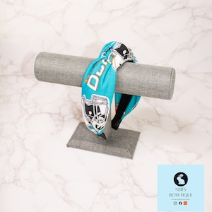 Miami Dolphins Top Knot Headband, NFL Top knot headband, football team topknot headband