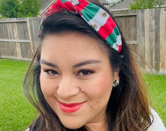 World soccer cup headband, Mexico flag headband, Argentina flag, Brazil flag headband