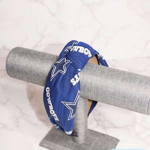 Cowboys Topknot Headband: Football Team Spirit, Kids & Adults