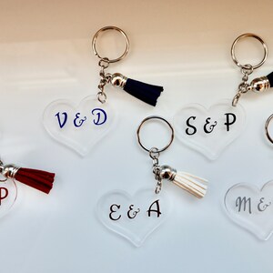 Heart Keychain Personalized, Gift, Mother, Father, Personalized Gift