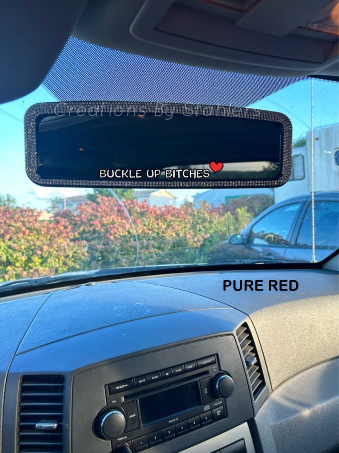 Buckle up Bhes Car Mirror Decal Window Sticker Car Etsy