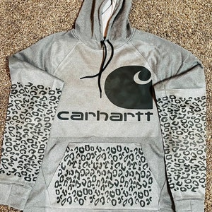 Leopard Print Carhartt Inspired Hoodie - Etsy Canada