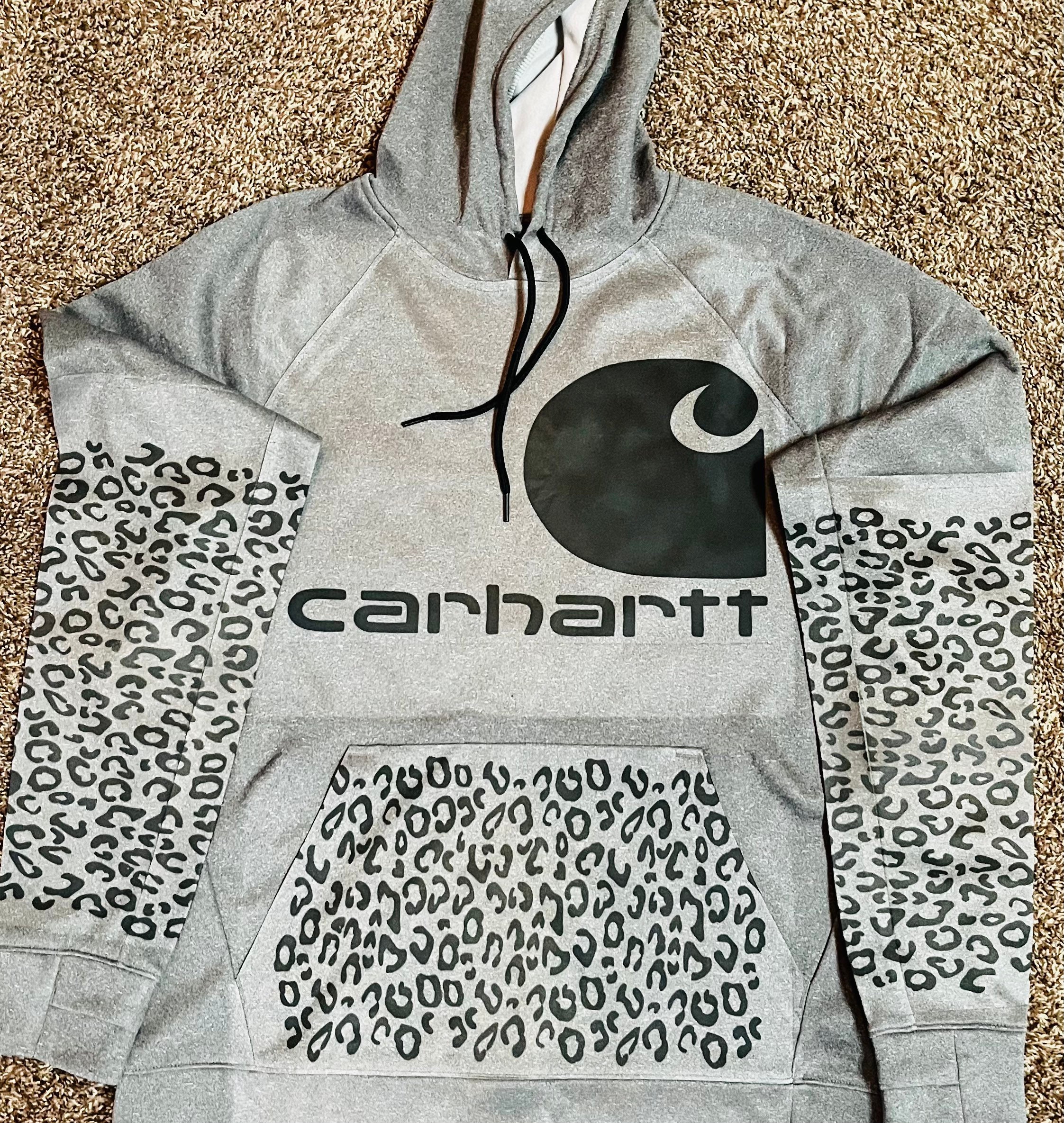 Leopard Print Carhartt Sweatshirt Hoodie - Trends Bedding