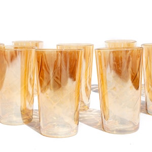 Set of 2 or 6 Vintage Glasses, Drinkware, Tumblers, Jeannette Glass, Vintage Glassware image 2