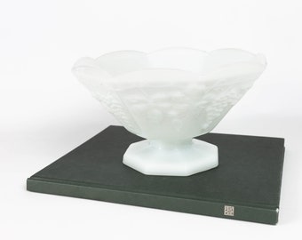 Bol Harvest Grape vintage en verre de lait par Indiana Glass