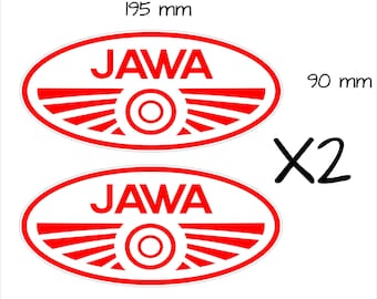 Jawa Stickers TWO (2) 195 x 90 mm each