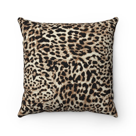 Leopard Print Cushion - Etsy