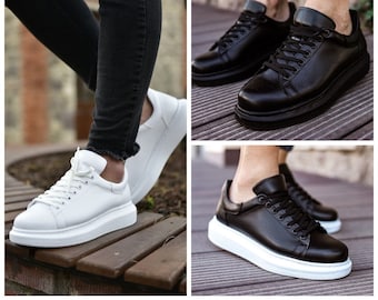 Herren Turnschuhe | Unisex Turnschuhe| Lässige Sneaker | Bequeme Sneaker | Eco Leder Sneakers |personalisierte Geschenke für Männer Fashion Sneakers