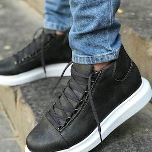 High heels Sneakers | Unisex sneakers| Casual Sneakers | Comfortable Sneakers |Eco Leather Sneakers |personalized gifts for men Boot for man