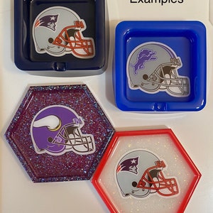 Handmade Resin Ashtray or Trinket Tray/Coaster for the Football Team Fan