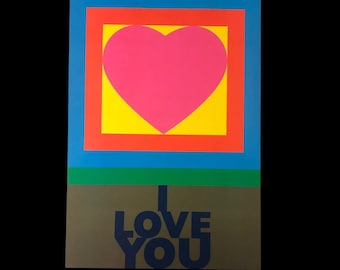 Peter Blake The Alphabet H for Heart 19.68x13.77" 50 x 35 cm pop art offset print I LOVE YOU