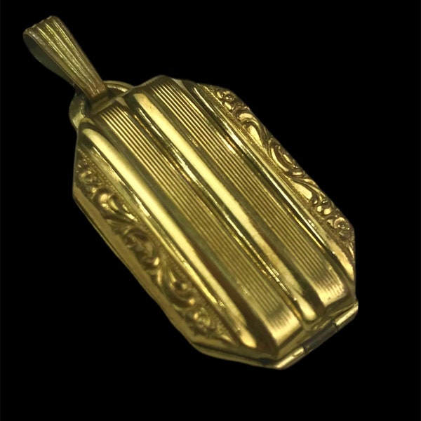 Art deco medallion Kordes Lichtenfels K&L gold double ladies double gold plated pendant around 1925 1930