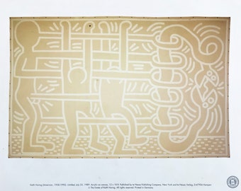 Keith Haring official offset lithograph 11.81 x 9.44 Inch published by te Neues New York te Neues Verlag printed in germany pop art