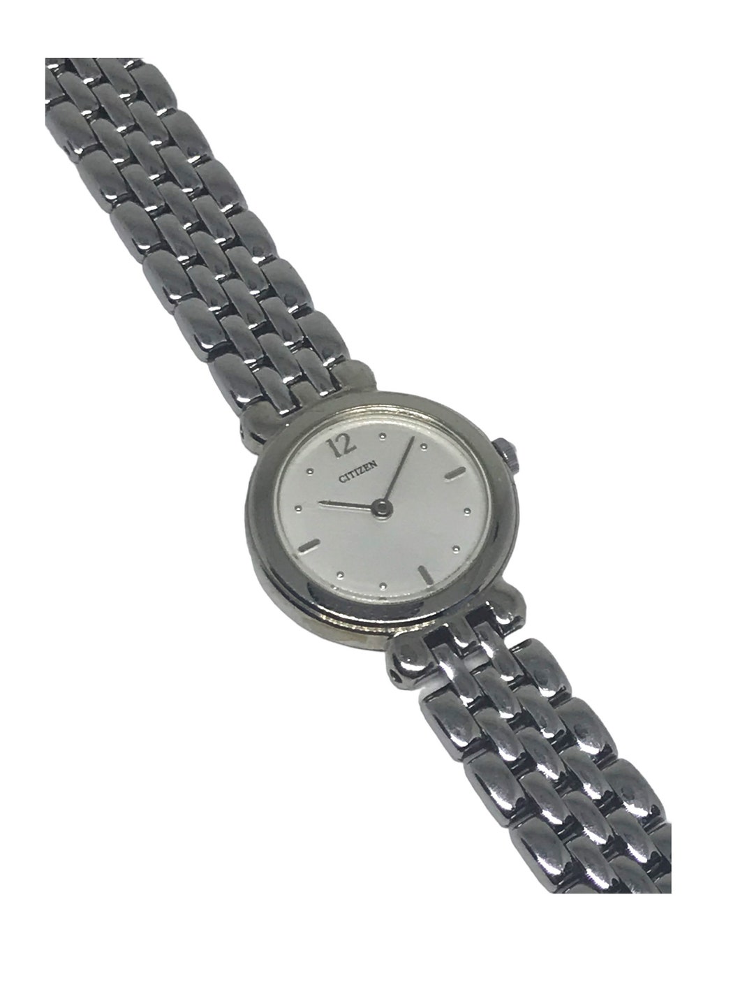 Vintage CITIZEN Women Quartz Wrist Watch Silver Tone Plated Etsy