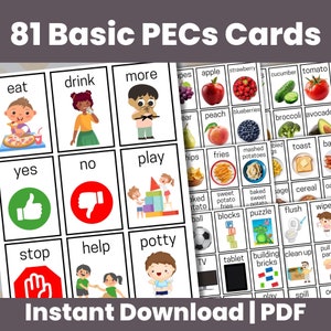 Schede di comunicazione PEC stampabili, Comunicazione autismo, Schede di comunicazione, Comunicazione non verbale, Stampabili autismo, Schede di comunicazione PEC