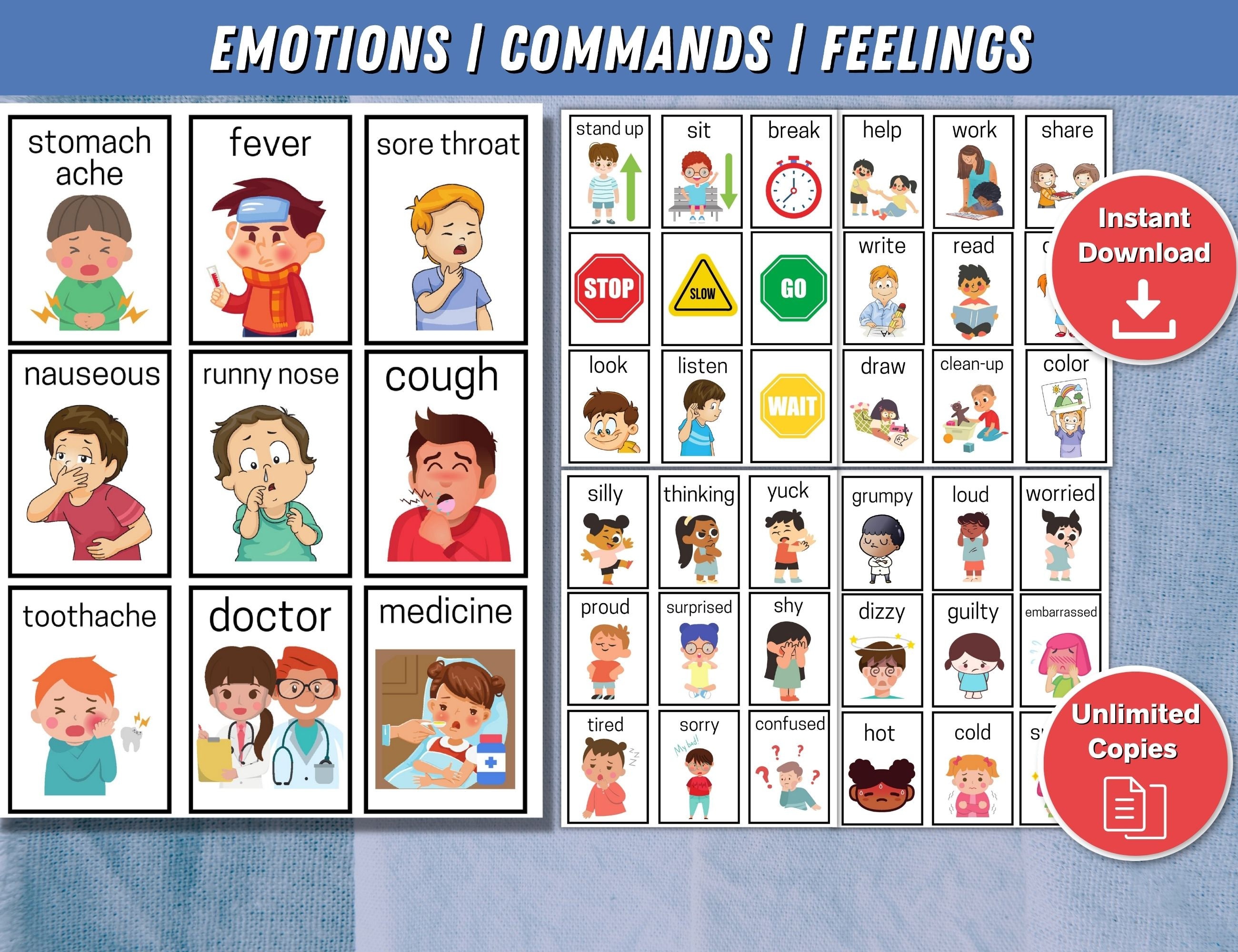 Printable Pecs Communication Cards Autism Communication