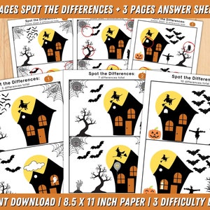 Halloween Printable Kids Activity Book Halloween Activities - Etsy