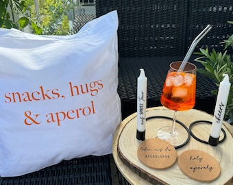 Set de regalo de Aperol, Spritz Tour, Vela Cheers, Bolsa de Aperol, Posavasos de corcho, Holy Aperol, Verano, Vacaciones, Cumpleaños, Picnic
