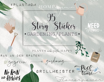 95 Story Sticker Plantas de jardinería, Primavera, Verano, Instagram, Tiktok, goodnotes, Jardinería, Jardín, Balcones, Plantas, Greenliving