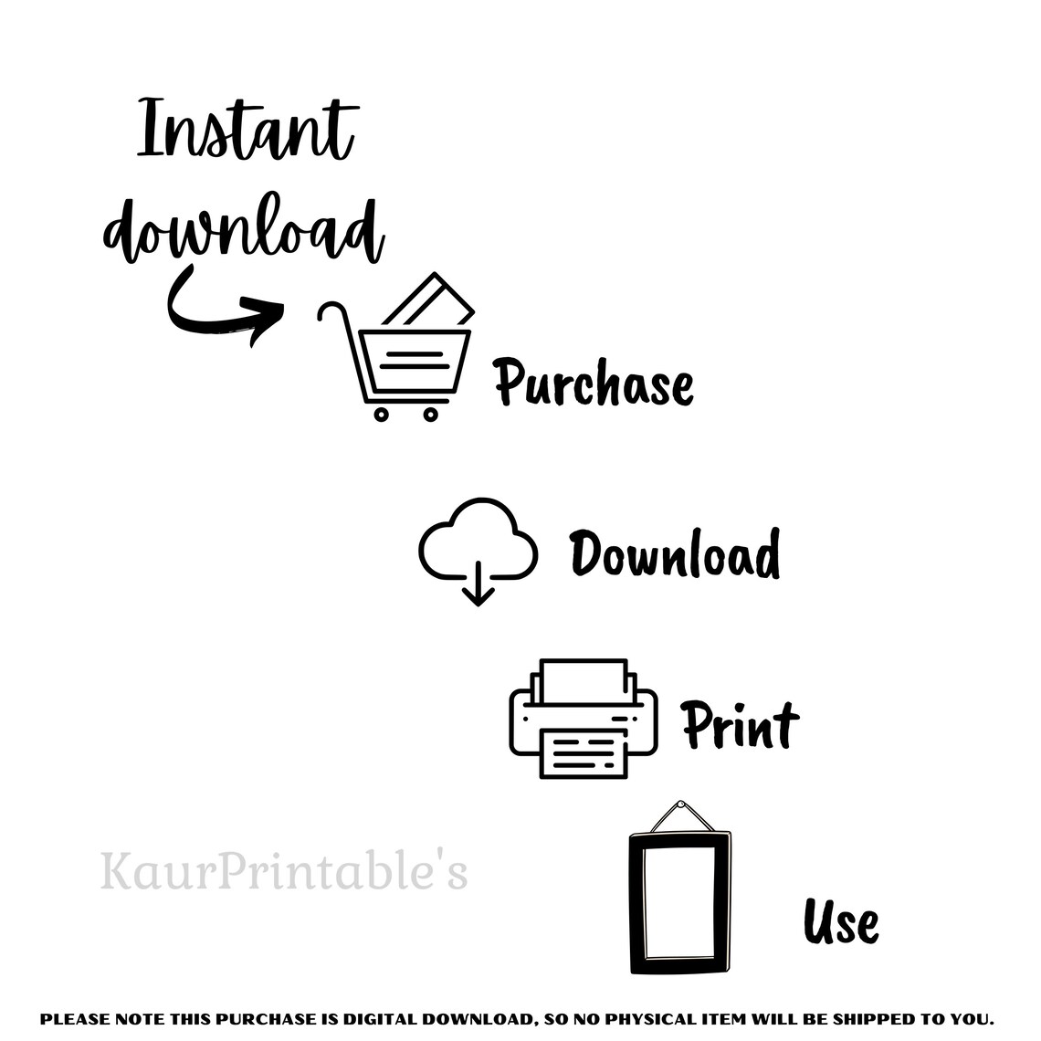 Set of 3 Art Printables Kirat Karo Naam Japo Wand Chhako Religious