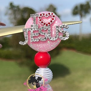 Bobine de badge, bobine de badge J'aime Jésus, bobine de badge d'infirmière, bobine de badge personnalisée, bobine de badge rétractable, carte d'identité de travail, cadeau de collègue, bling