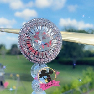 Bobine de badge, bobine de badge Bling, cadeau médical, badge d'infirmière, pièce d'identité au travail, cadeau de collègue, support pour carte d'identité, badge rétractable, joli bling bling en losange