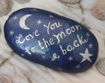 Painted Moon Rock Etsy Painted Moon Rock Etsy