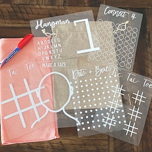 Bundle of 5 Dry Erase Travel Games