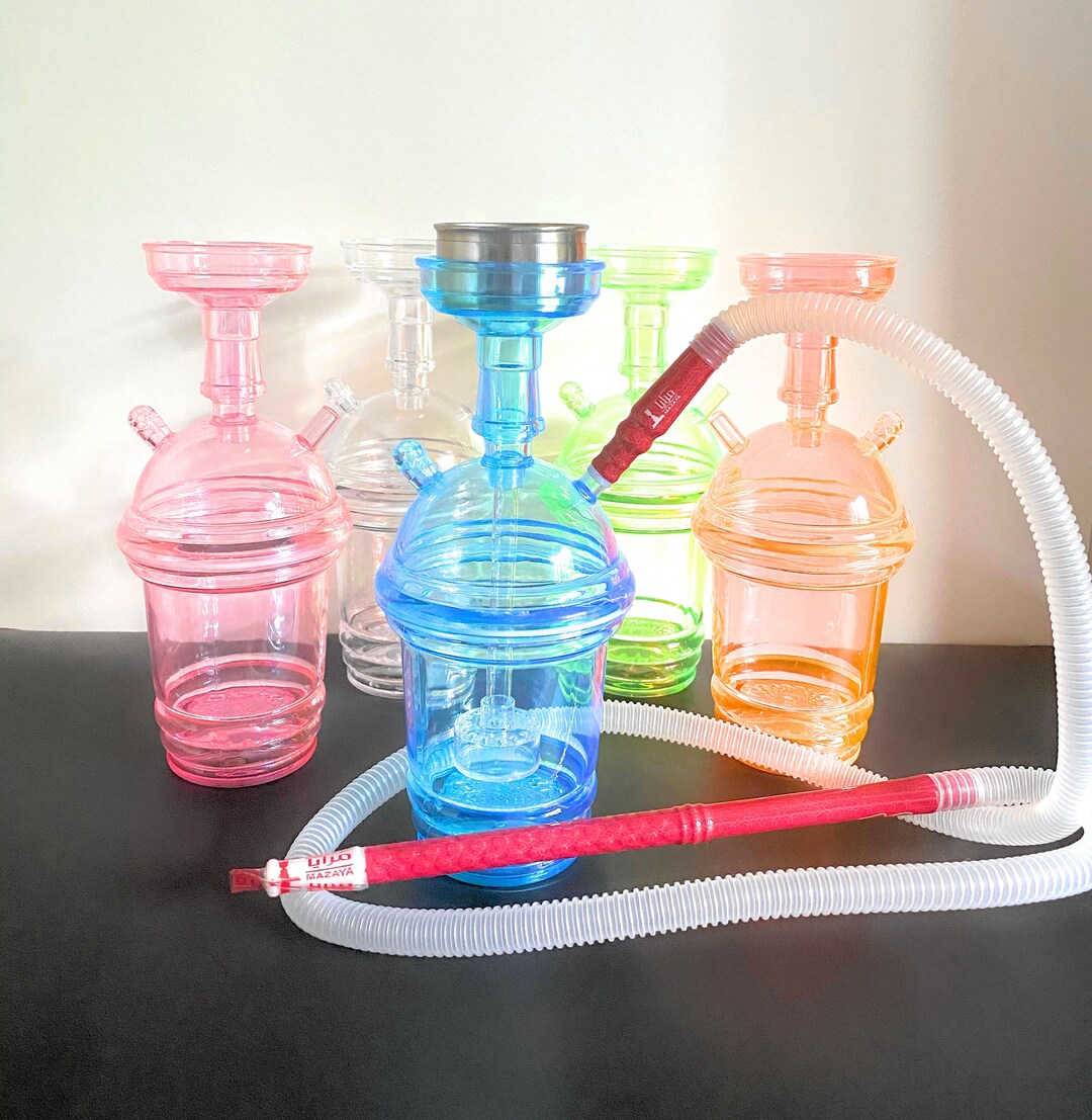 Portable Hookah Travel Cup With LED Light Party Hookah Easy to Use