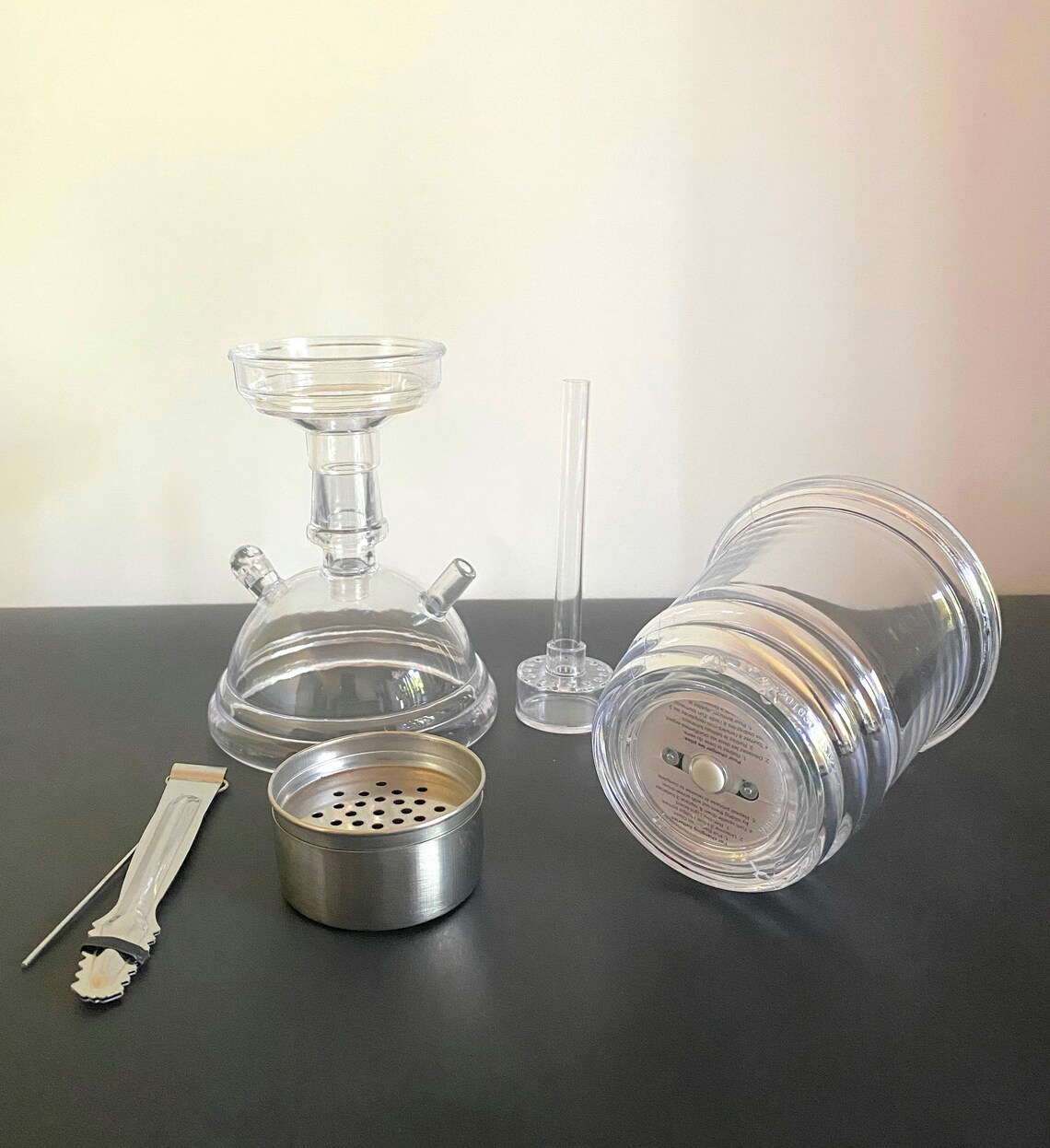 Portable Hookah Travel Cup With LED Light Party Hookah Easy to Use