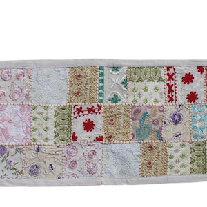 Patchwork Table Runner Indian Tapestry Patchwork Runner, Vintage Table Runner, Table Topper, Boho Table Runner, Patch Work,Table Runner