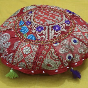 Floor pillow Boho round, floor cushion,meditation cushion cover, Handmade Cover, Throw Sofa, Home Decor, Cotton Patchwork, Sofa Sham Decor,