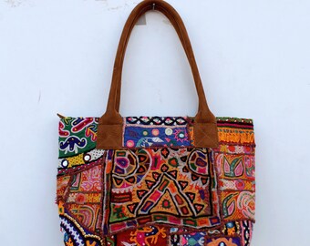 Large Tote, Colorful Tote, Banjara Bag, Boho Tote, Hippie Bag, Floral Tote, Embroidered Bag, Patchwork bag, Festival Bag, Gpysy Bag, Boho