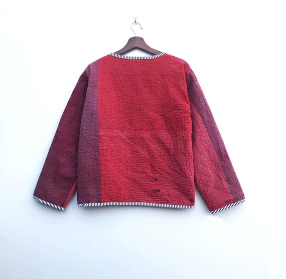 Handmade Kantha Jacket: Recycled Indian Cotton Qu… - image 6