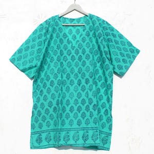 New Cotton Bird Pinted  Tunic kurti,Pure Cotton Printed,Floral,Holiday,Casual,Blue,Pink,Bohemian,Kurti,Ethical Fashion,Handcrafted,Summer.