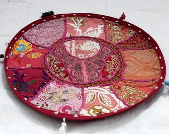 Bohemian Floor Pillow Cover: Indian Meditation Cushion, Hippie Decor