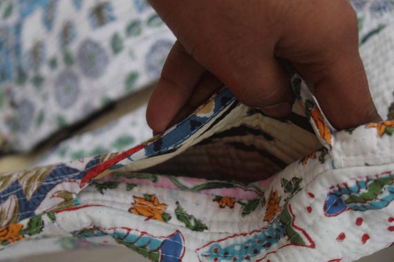 Patchwork Quilted Cotton Jacket: Floral Bohemian … - image 9