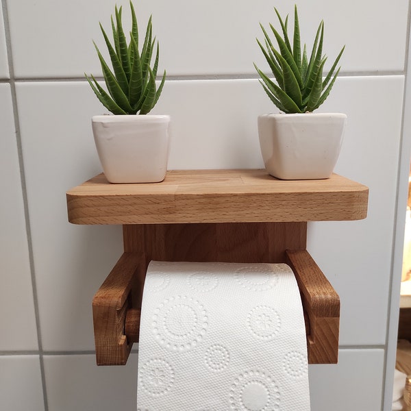 Toilettenpapierhalter (H71 Cm) Akazienholz - Badzubehör - Eminza
