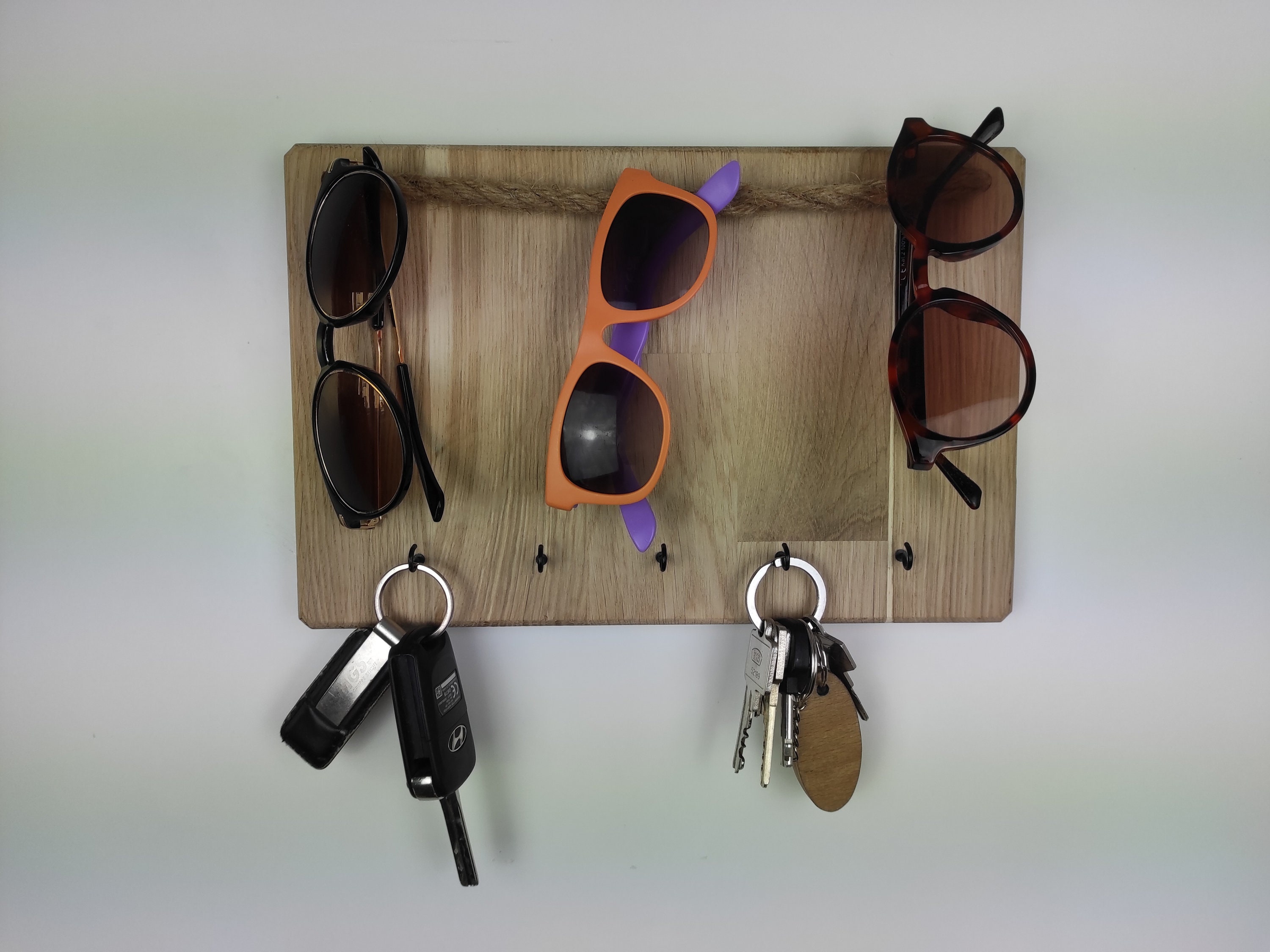 FINDAMAZE Brillenaufbewahrung 2 Stück, kurzer Sonnenbrillen Organizer  Wandmontage, Brillenständer/Brillenhalter zum Aufhängen der Brille,  Brillen-Display, Blau : : Küche, Haushalt & Wohnen