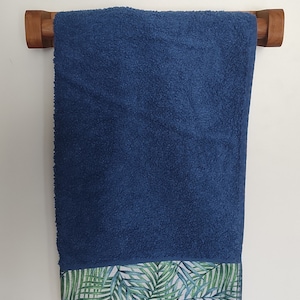 Wooden towel rail, wall towel holder, wall-mounted towel holder without drilling