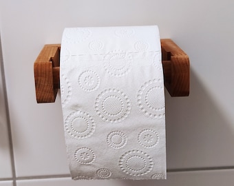 Wooden toilet paper holder