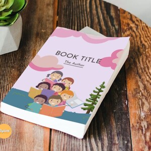 Modèle de livre pour enfants A4 modifiable | Modèle d'autoédition | Modèle de livre d'images sur toile | Livre aux couleurs vives | Modèle de livre d'histoires