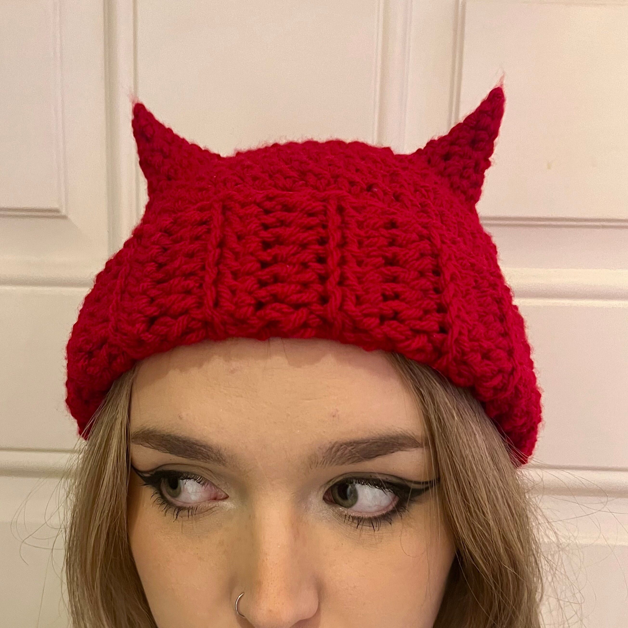 Teufelskappe Rot Mit Schwarzen Hörnern – Unisize Karneval Hut Aus 100% Polyester