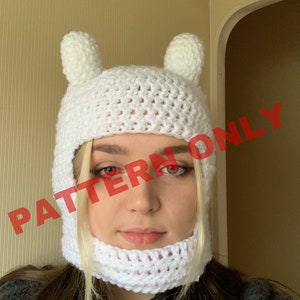 Finn the Human Hat: Adventure Time - Pattern Only