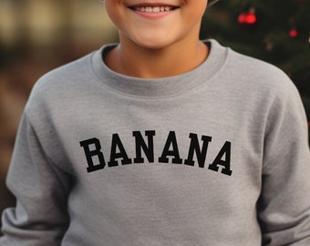 Banana Sweatshirt, Shirt, Funny Banana Shirt, Banana Lover, Banana Gift, Banana Costume, Bananas, Funny Banana, Funny Banana Shirt, YOUTH