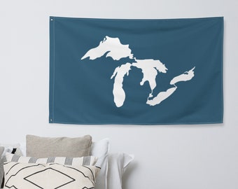 Great Lakes Flag, Michigan Flag, Ontario Flag, Wisconsin Flag, HOMES Flag, Fresh Lakes Flag, Michigan Pride Flag, Michigan Pride Flag