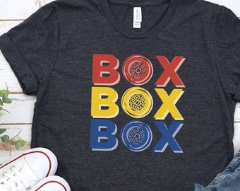 Box Box Box, Racing Shirt, Pit Lane, Pit Stop, Racing T-Shirt, Racing Fan, Racing Shirt, Red Racing Shirt, Formula Gift